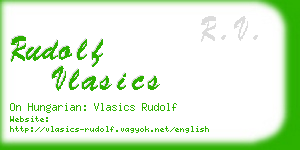 rudolf vlasics business card